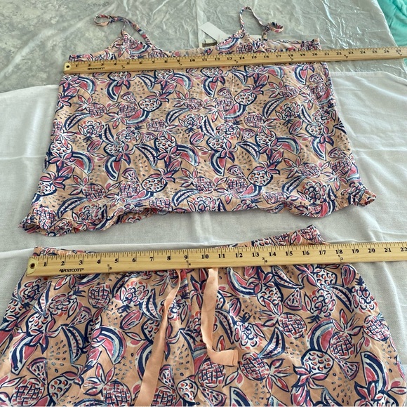 NWT Loft sleep pj’s tropical pineapple watermelon print. SZ L. NWT - Picture 5 of 12